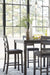Bridson Counter Height Dining Table and Bar Stools (Set of 5) Counter Height Table Ashley Furniture