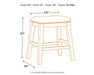 Caitbrook Counter Height Upholstered Bar Stool Stool Ashley Furniture