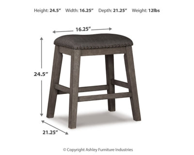 Caitbrook Counter Height Upholstered Bar Stool - Dayton Discount Furniture