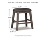 Caitbrook Counter Height Upholstered Bar Stool - Dayton Discount Furniture