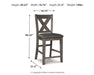 Caitbrook Counter Height Upholstered Bar Stool - Dayton Discount Furniture