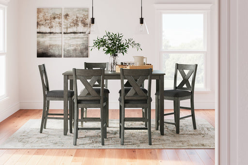 Caitbrook Counter Height Dining Table and Bar Stools (Set of 7) Counter Height Table Ashley Furniture