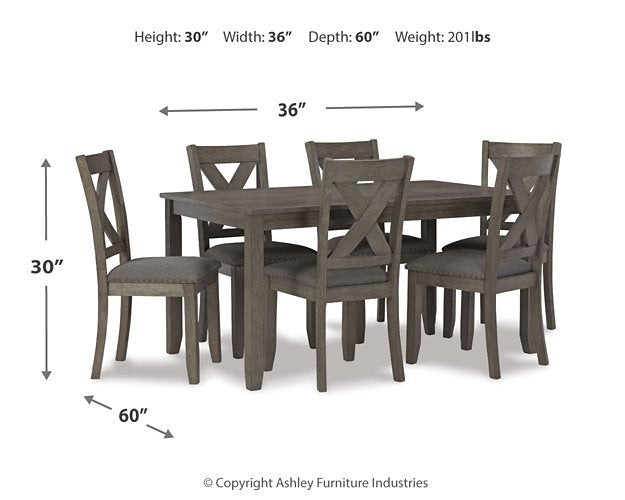 Caitbrook Dining Table and Chairs (Set of 7) Dining Table Ashley Furniture