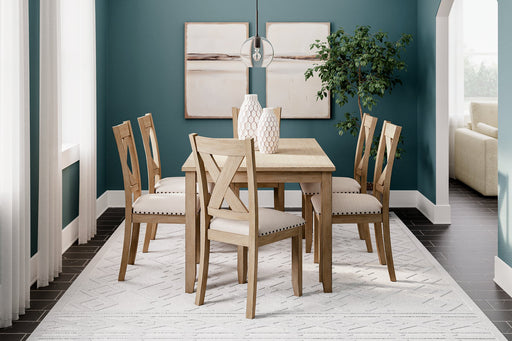 Sanbriar Dining Table and Chairs (Set of 7) Dining Table Ashley Furniture