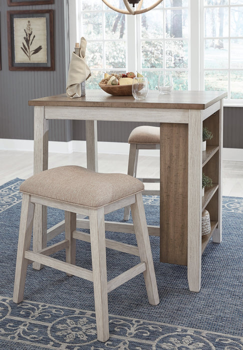 Skempton Counter Height Dining Table and Bar Stools (Set of 3) Counter Height Table Ashley Furniture