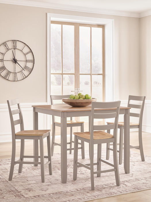 Harperfeld Counter Height Dining Table and 4 Counter Stools Dining Table Ashley Furniture