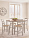 Harperfeld Counter Height Dining Table and 4 Counter Stools Dining Table Ashley Furniture