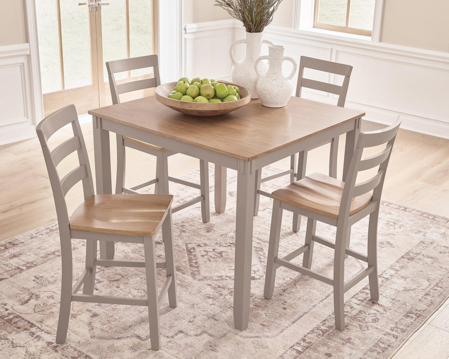 Harperfeld Counter Height Dining Table and 4 Counter Stools Dining Table Ashley Furniture