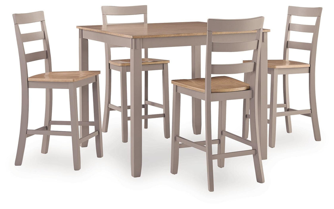 Harperfeld Counter Height Dining Table and 4 Counter Stools Dining Table Ashley Furniture