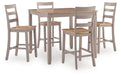 Harperfeld Counter Height Dining Table and 4 Counter Stools Dining Table Ashley Furniture