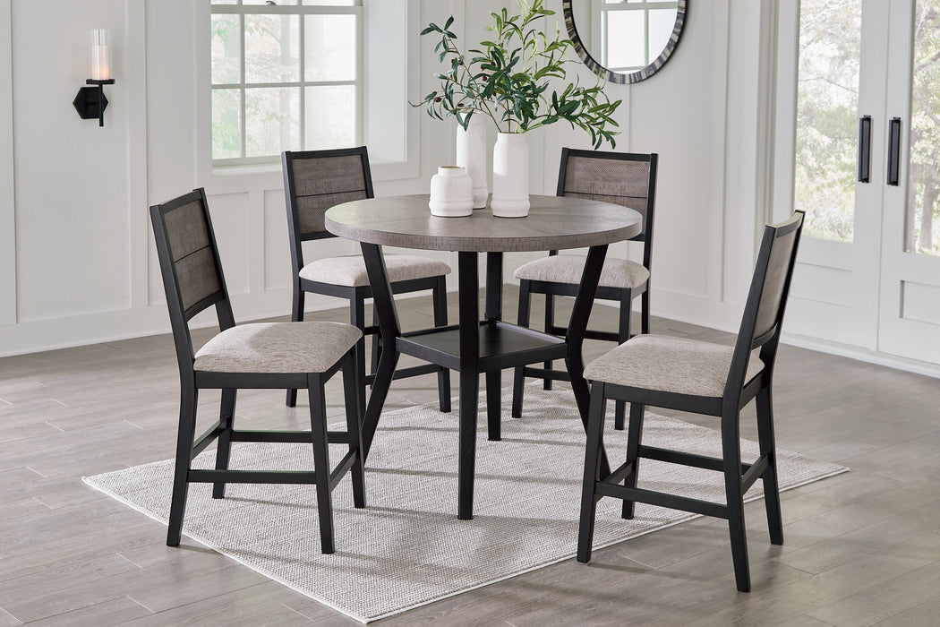 Corloda Counter Height Dining Table and 4 Barstools (Set of 5) Counter Height Table Ashley Furniture