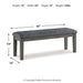 Hallanden 50" Dining Bench - Dayton Discount Furniture