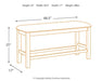 Moriville Counter Height Dining Bench Bench Ashley Furniture