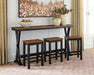 Wildenauer Counter Height Dining Table and 3 Barstools Set - Dayton Discount Furniture