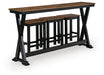 Wildenauer Counter Height Dining Table and 3 Barstools Set - Dayton Discount Furniture
