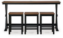 Wildenauer Counter Height Dining Table and 3 Barstools Set - Dayton Discount Furniture