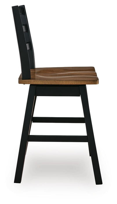 Wildenauer Counter Height Swivel Barstool - Dayton Discount Furniture