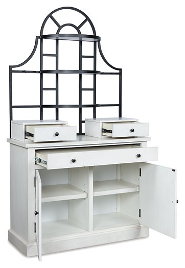 Greddinton Baker's Rack Hutch Ashley Furniture