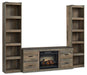 Trinell 3-Piece Entertainment Center with Electric Fireplace Entertainment Center Ashley Furniture