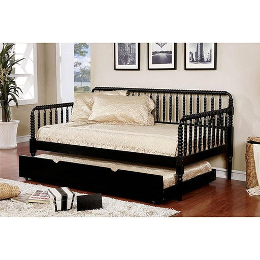 Linda Black Twin Daybed Daybed FOA East