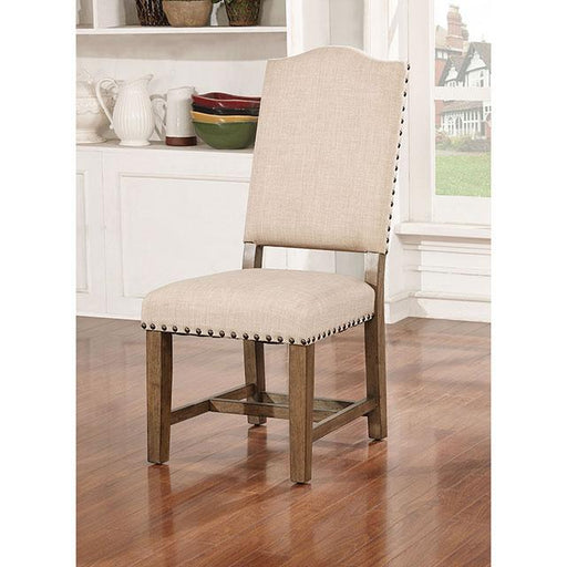 Julia Light Oak/Ivory Side Chair (2/CTN) Dining Chair FOA East