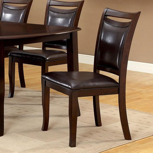 Woodside Dark Cherry/Espresso Side Chair (2/CTN) Dining Chair FOA East