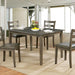 Marcelle Gray Dining Table Set Dining Room Set FOA East