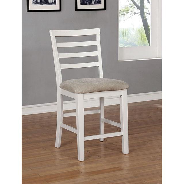 Kiana White Counter Ht. Side Chair (2/CTN) Dining Chair FOA East