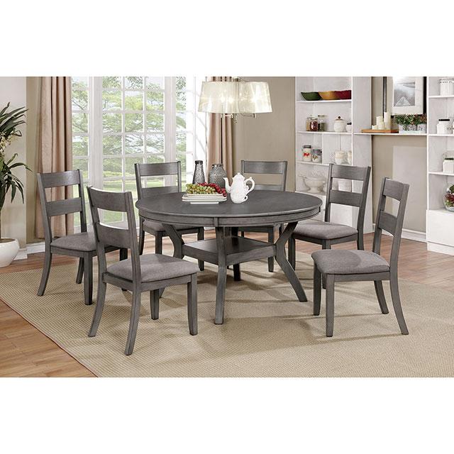Juniper Gray Round Table Dining Table FOA East