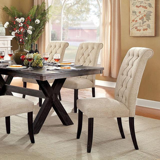 XANTHE Black Dining Table Dining Table FOA East