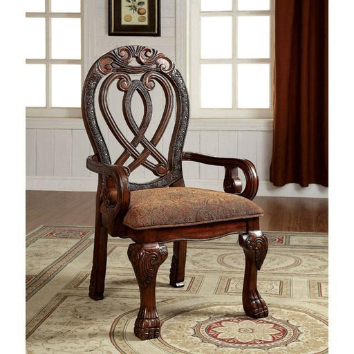 WYNDMERE Cherry Arm Chair (2/CTN) Dining Chair FOA East
