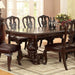 Bellagio Brown Cherry Dining Table w/ 2 Leaves Dining Table FOA East