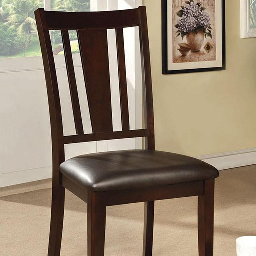 Bridgette I Espresso Side Chair (2/CTN) Dining Chair FOA East