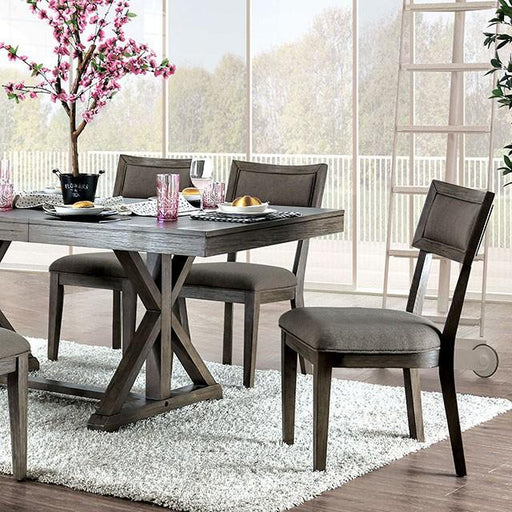 Leeds Gray Dining Table Dining Table FOA East