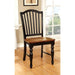 MAYVILLE Black/Antique Oak Side Chair (2/CTN) Dining Chair FOA East