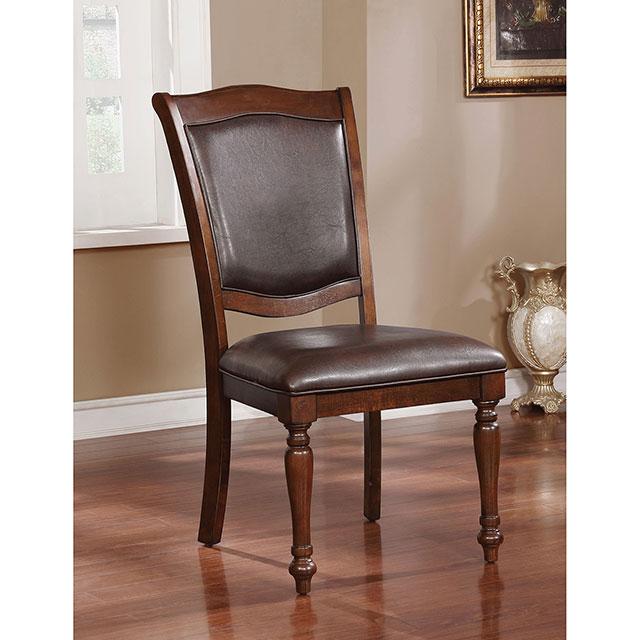 Sylvana Brown Cherry/Espresso Side Chair (2/CTN) Dining Chair FOA East