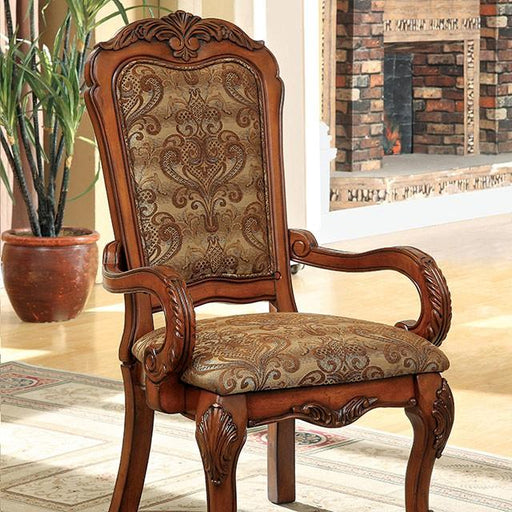 Medieve Antique Oak Arm Chair (2/CTN) Dining Chair FOA East