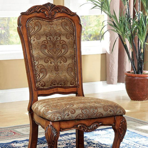 Medieve Antique Oak Side Chair (2/CTN) Dining Chair FOA East