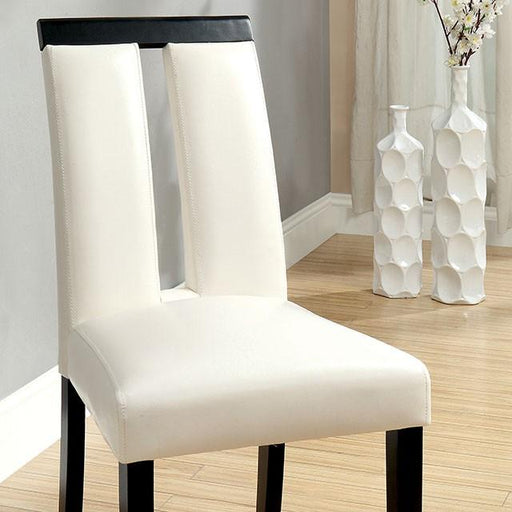 Luminar Black/White Side Chair (2/CTN) Dining Chair FOA East