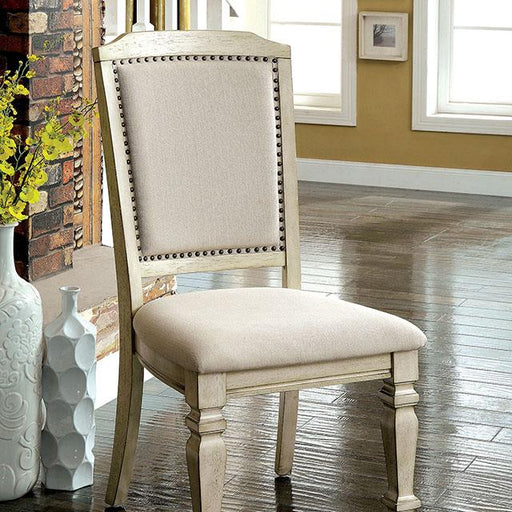 HOLCROFT Antique White/Ivory Side Chair (2/CTN) Dining Chair FOA East