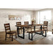 Dulce Walnut/Black Dining Table Dining Table FOA East