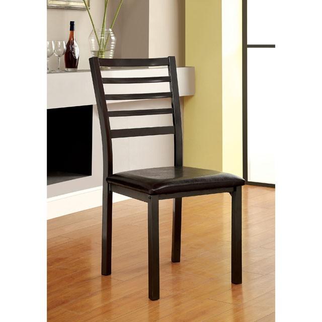 COLMAN Black Side Chair (2/CTN, K/D) Dining Chair FOA East