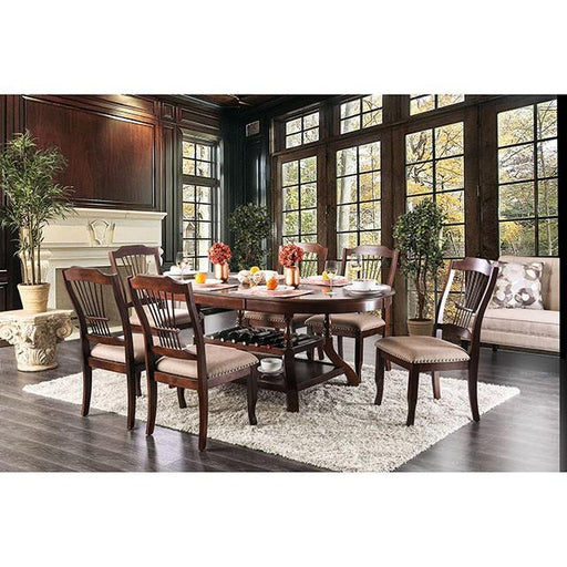 Jordyn Brown Cherry Dining Table Dining Table FOA East