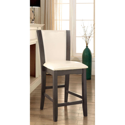 MANHATTAN III Gray/White Counter Ht. Chair Dining Chair FOA East