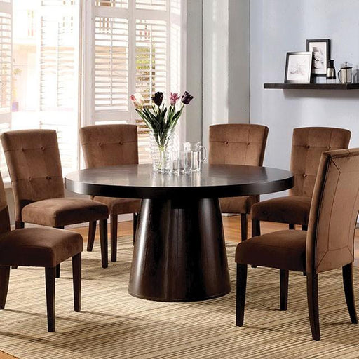 Havana Espresso Round Dining Table Dining Table FOA East