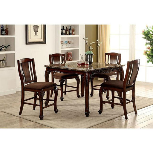 JOHANNESBURG Brown Cherry Counter Ht. Table Dining Table FOA East