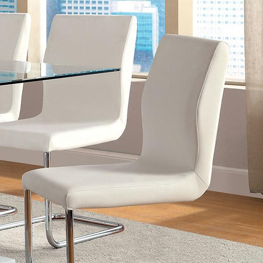 LODIA I White Side Chair Dining Chair FOA East