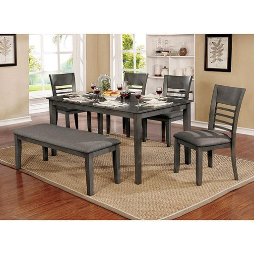 Hillsview Gray Dining Table Dining Table FOA East
