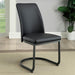 Saskia Dark Gray/Black Side Chair (2/CTN) Dining Chair FOA East