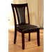 BRENT Dark Cherry/Espresso Side Chair (2/CTN) Dining Chair FOA East